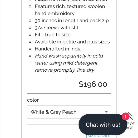 SULU COLLECTION “RITA” LINEN TUNIC - Picture 6 of 6